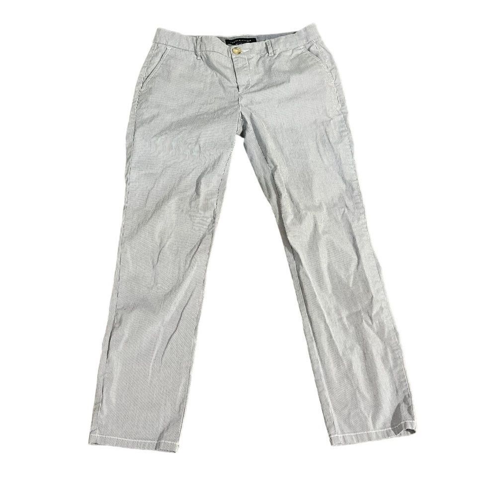 Tommy Hilfiger Blue & White Striped Seersucker Pants